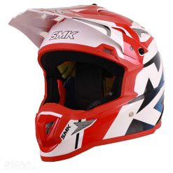 کلاه کاسکت کراسی اس ام کی مدل ALLTERRA X-POWER GRAY RED GL153