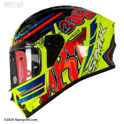 کلاه کاسکت فک ثابت اس ام کی مدل STELLAR  GRAFFITI GL437